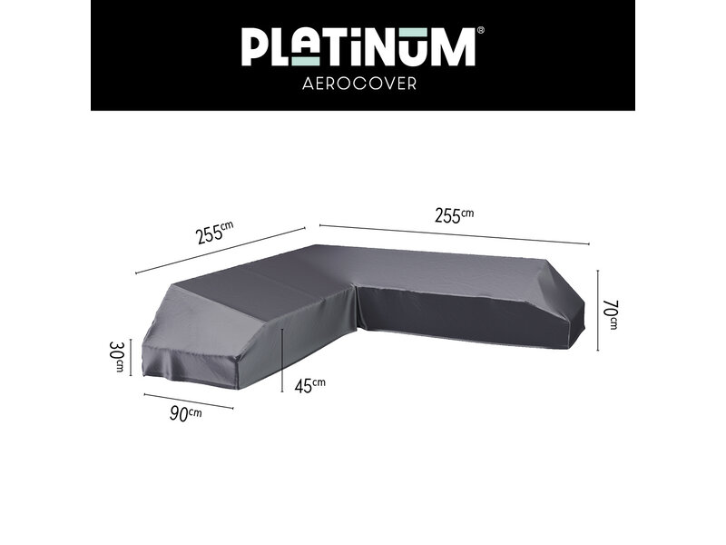 Platinum Aerocover Platform loungesethoes 255x255x90x30/45/70h cm