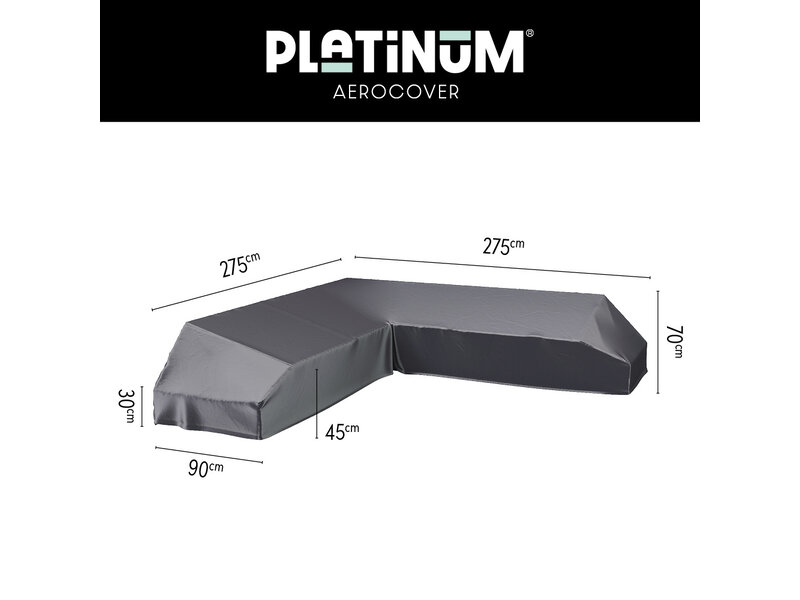 Platinum Aerocover Platform loungesethoes 275x275x90x30/45/70h cm