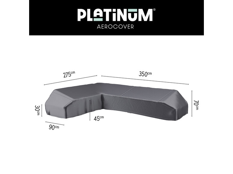 Platinum Aerocover Platform loungesethoes 350x275x90x70 cm - LINKS