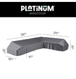 Platinum Aerocover Platform loungesethoes 350x275x90x70 cm - RECHTS