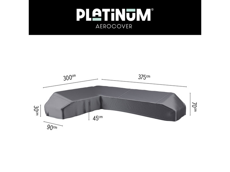 Platinum Aerocover Platform loungesethoes 375x300x90xh30/70 LINKS