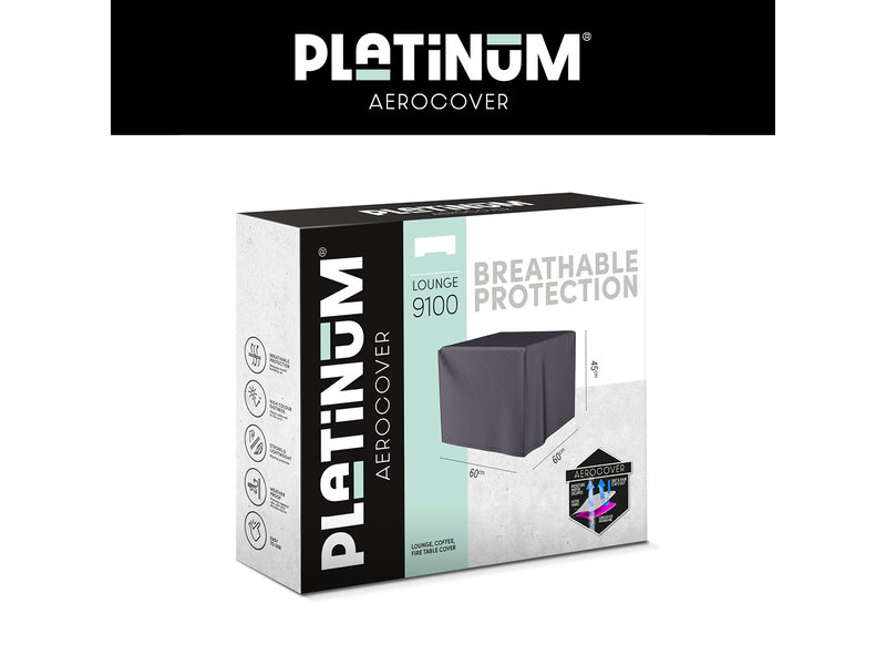 Platinum Aerocover Vuurtafelhoes 60x60x45 cm.