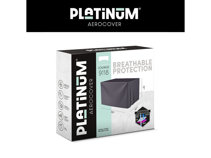 Platinum Aerocover Vuurtafelhoes 110x84x70 cm.