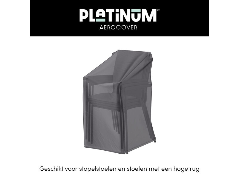 Platinum Aerocover Aerocover stapelstoelhoes 67x67x80/110 cm.