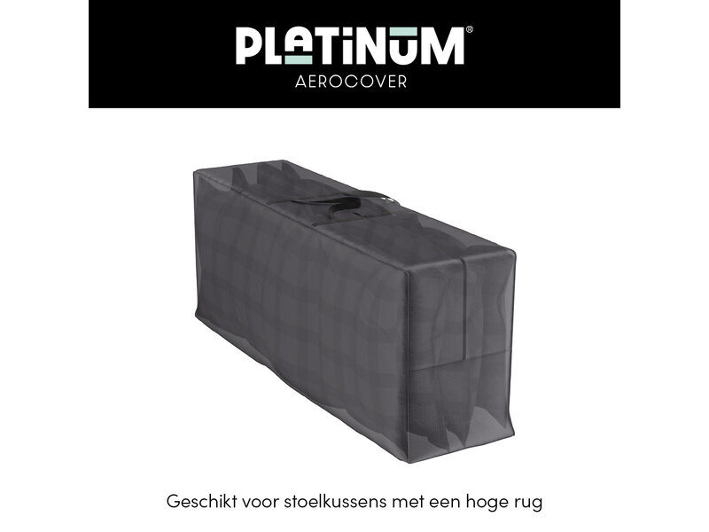 Platinum Aerocover kussentas voor tuinstoelkussens 125x32x50 cm.