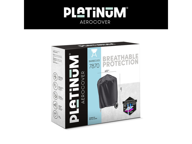 Platinum Aerocover kogel barbecue hoes Ø52 cm. - geschikt voor Weber Ø47 cm.