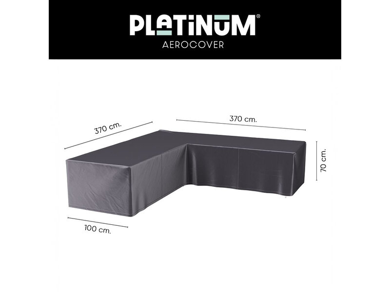 Platinum Aerocover Platinum Aerocover L vormige loungesethoes 370x370x70h cm.