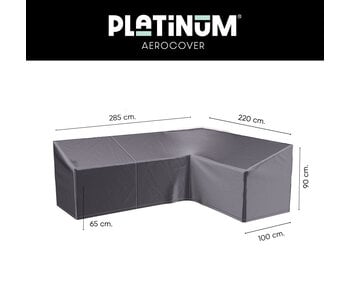 Platinum Aerocover Platinum Aerocover L-vorm loungesethoes 285x220x100xh65/90 cm. - Rechts