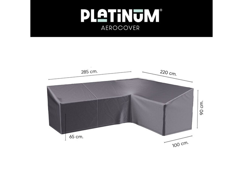 Platinum Aerocover Platinum Aerocover L-vorm loungesethoes 285x220x100xh65/90 cm. - Rechts