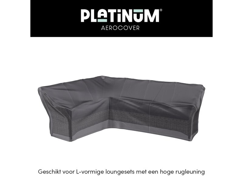 Platinum Aerocover L-vorm loungesethoes 305x255x100xh65/90 cm. - Links