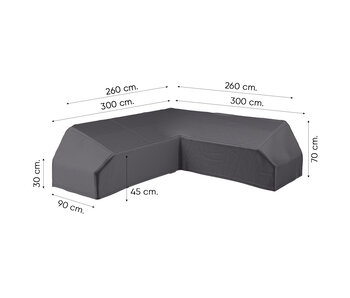 Platinum Aerocover 300x300x90x30/45/70h Platform loungesethoes