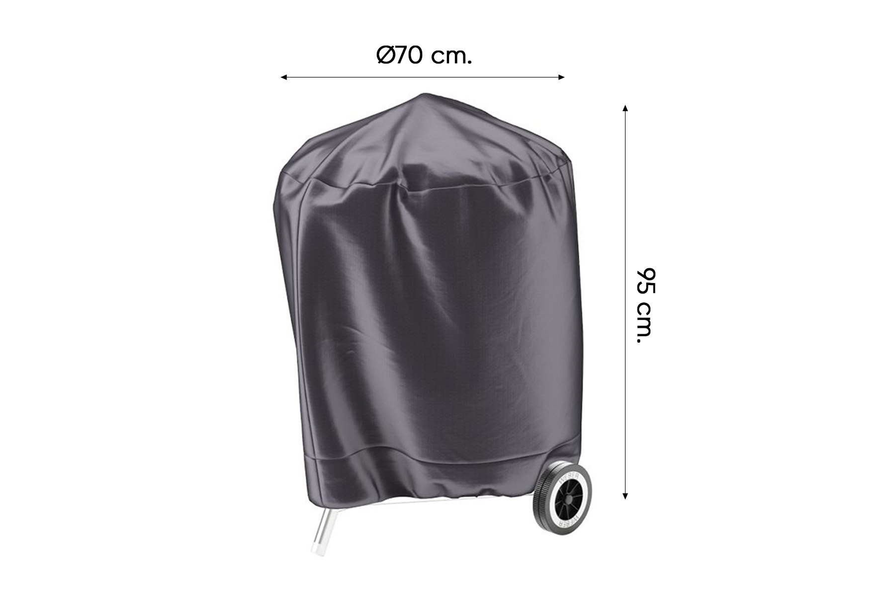 Aerocover bbq beschermhoes 67 cm. - Gratis thuisbezorgd