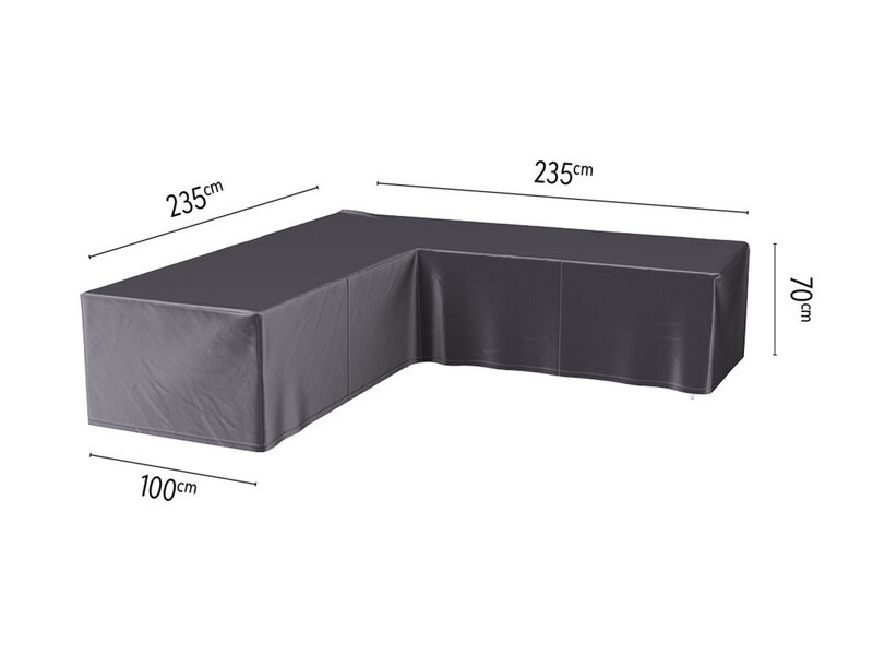 Platinum Aerocover L vormige loungesethoes 235x235x70h cm.