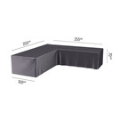 Platinum Aerocover L vormige loungesethoes 255x255x70h cm.