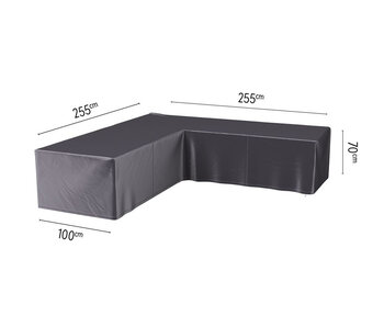 Platinum Aerocover 255x255x70h cm. L vormige loungesethoes