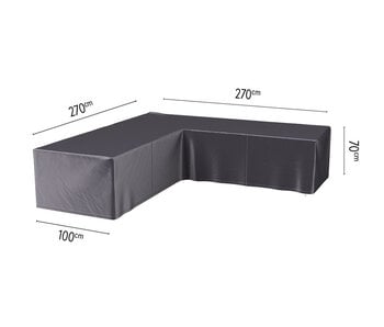 Platinum Aerocover 270x270x70h cm.  L vormige loungesethoes