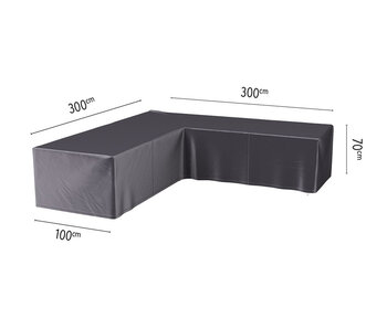 Platinum Aerocover 300x300x70h cm.  L vormige loungesethoes