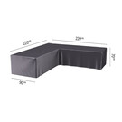 Platinum Aerocover L vormige loungesethoes 220x220x70h cm.