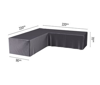 Platinum Aerocover 220x220x70h cm. L vormige loungesethoes