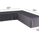 Platinum Aerocover L vormige loungesethoes 330x255x70h cm. - links Platinum Aerocover L vormige loungesethoes 330x255x70h cm. - links