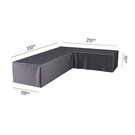 Platinum Aerocover L vormige loungesethoes 330x255x70h cm. - rechts
