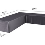 Platinum Aerocover L vormige loungesethoes 330x255x70h cm. - rechts