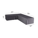 Platinum Aerocover L vormige loungesethoes 355x275x70h cm. - links