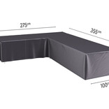 Platinum Aerocover L vormige loungesethoes 355x275x70h cm. - links