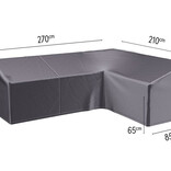 Platinum Aerocover Lounge dining hoes RECHTS 270x210x85xh65/90