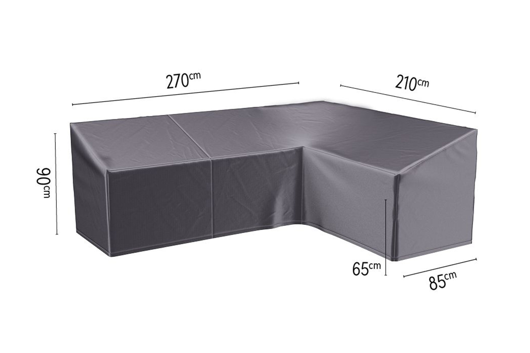 Aerocover L-vorm lounge dininghoes Rechts 270x210 - Gratis thuisbezorgd