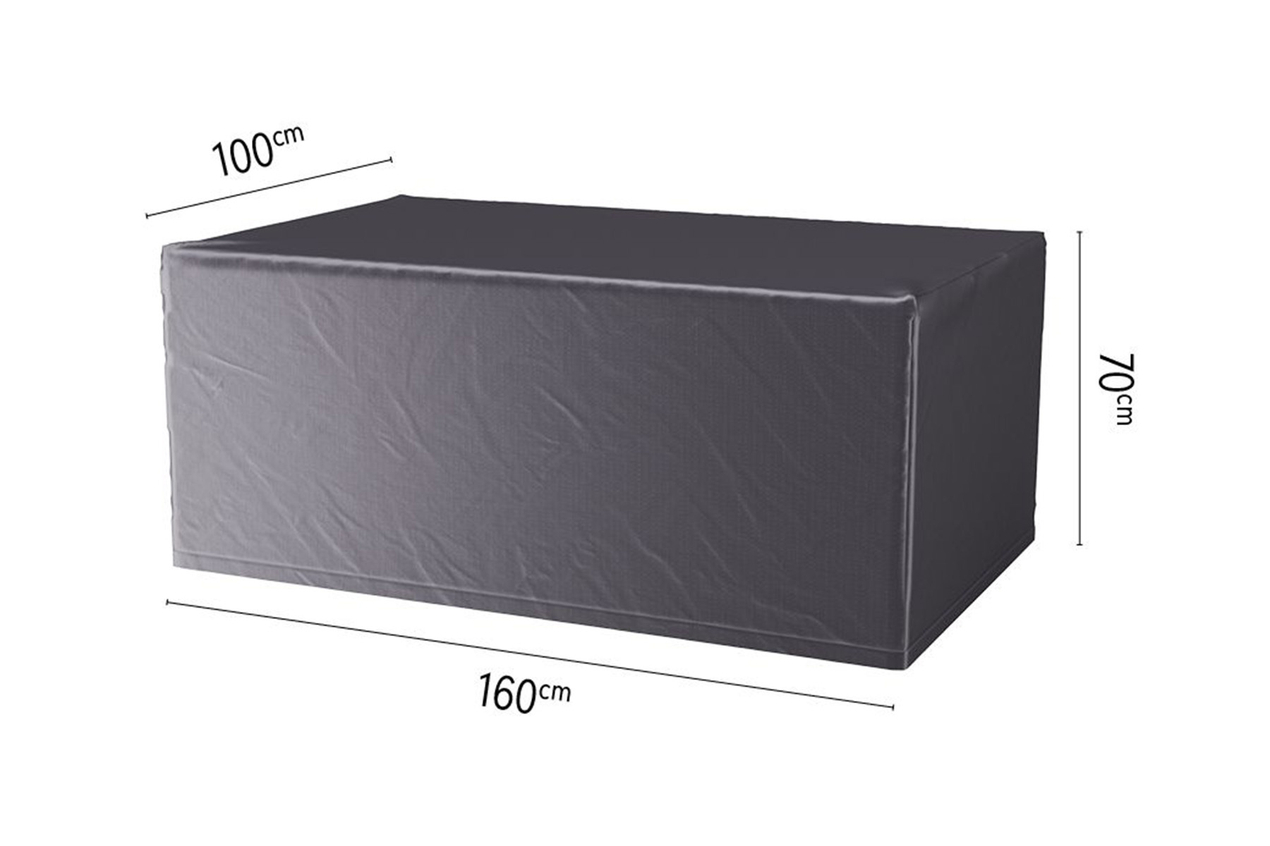 Aerocover tuintafelhoes 160x100x70cm. - Tuinsethoeskopen.nl