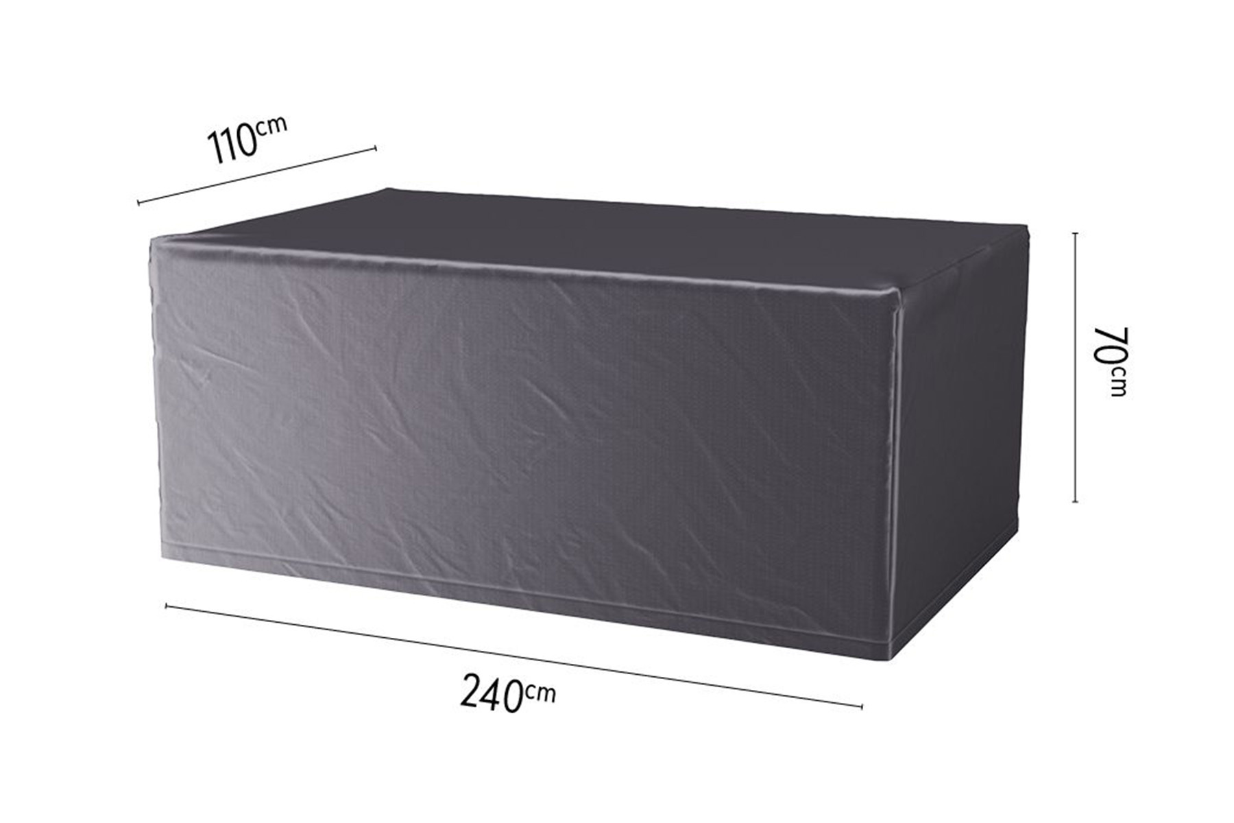 Aerocover tuintafelhoes 240x110x70 cm. - Tuinsethoeskopen.nl