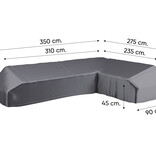 Platinum Aerocover Platform loungesethoes 350x275x90x70 cm - RECHTS Platinum Aerocover Platform loungesethoes 350x275x90x70 cm - RECHTS
