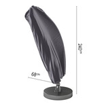 Platinum Aerocover zweefparasolhoes - 240x68 cm. - met stok