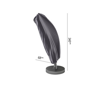 Platinum Aerocover zweefparasolhoes - 240x68 cm. - met stok