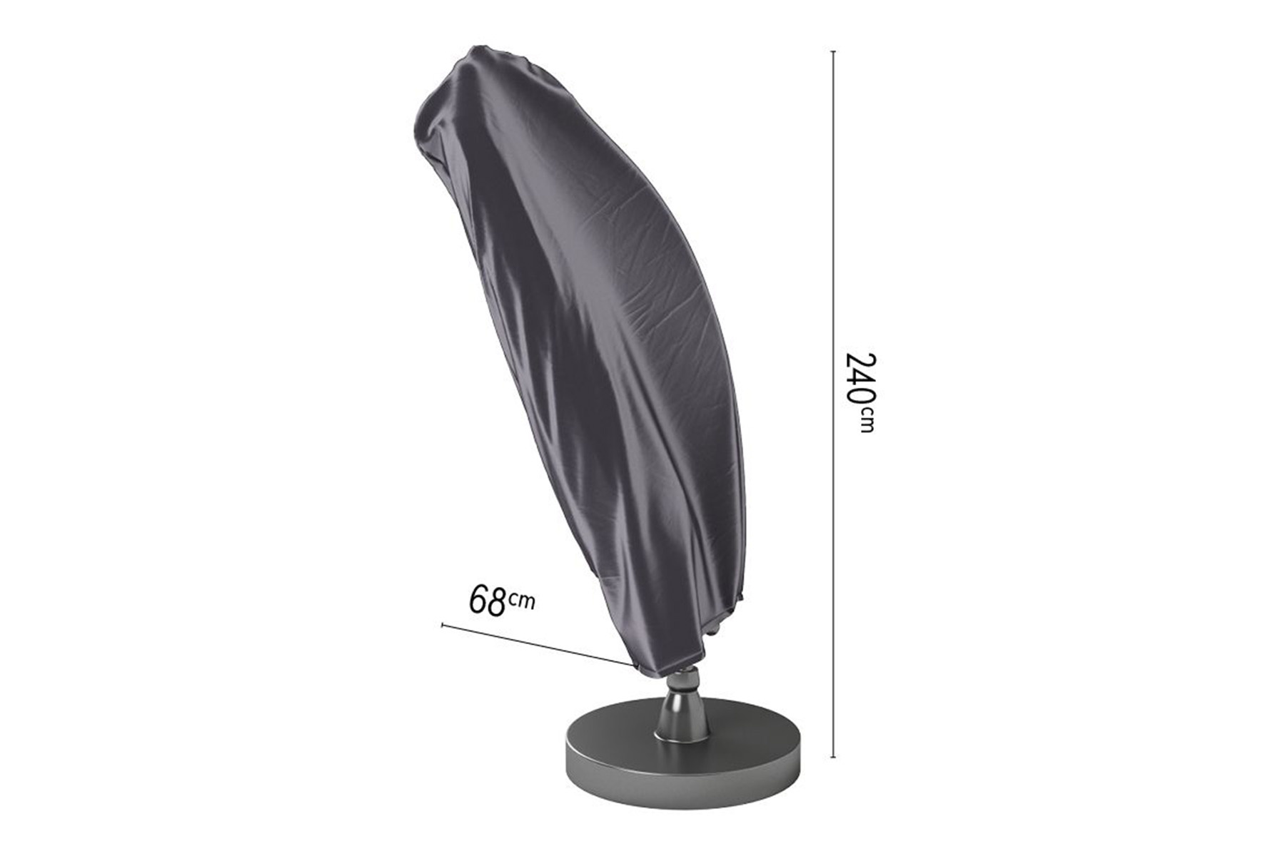 Aerocover zweefparasolhoes - 240x68 cm. - Gratis thuisbezorgd!
