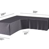 Platinum Aerocover L vormige loungesethoes 300x300x70 cm. - XL hoek
