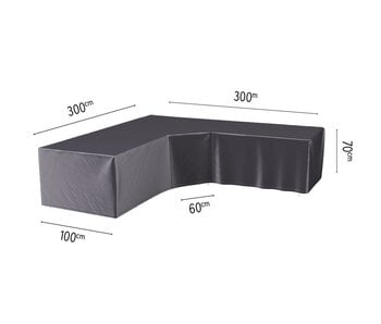Platinum Aerocover 300x300x70 cm. - XL hoek - L vormige loungesethoes