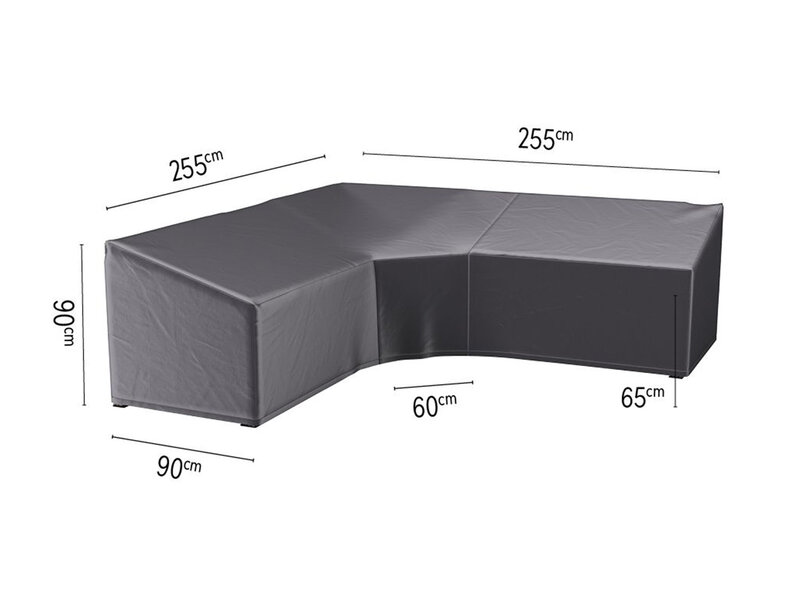 Platinum Aerocover 255x255x65/90 cm. - XL hoek - vormige loungesethoes