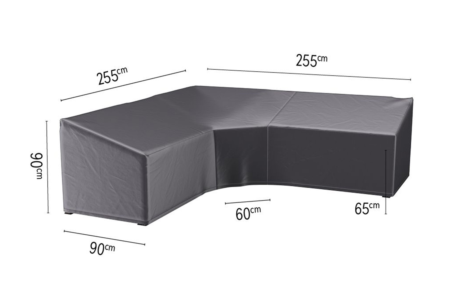 255x255 loungesethoes - Aerocover - speciaal voor XL hoek loungesets