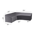 Platinum Aerocover 270x270x65/90h cm - XL hoek -  L vormige loungesethoes
