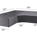 Platinum Aerocover 270x270x65/90h cm - XL hoek -  L vormige loungesethoes