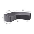 Platinum Aerocover L vormige loungesethoes 300x300x90 cm. - XL hoek