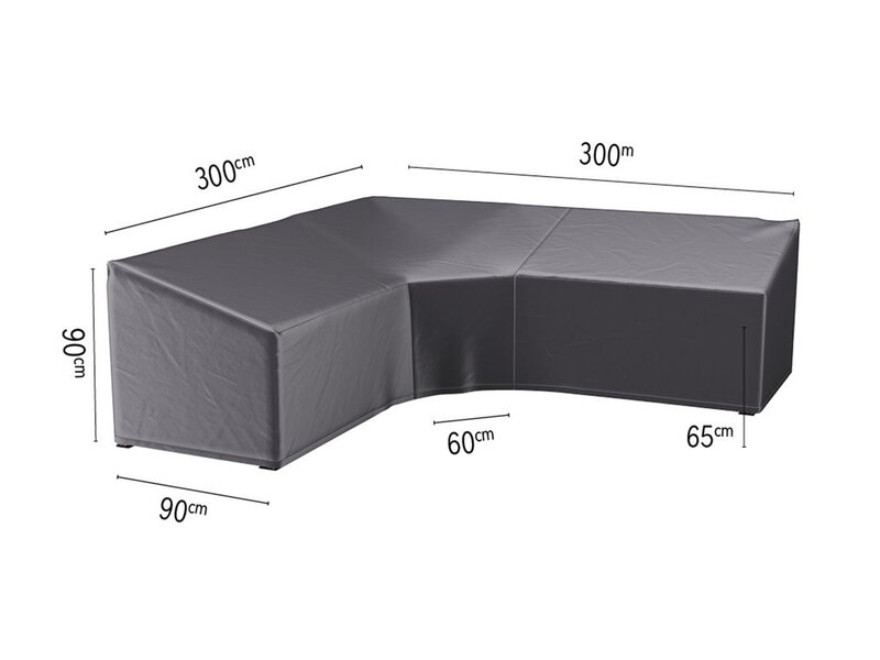 Platinum Aerocover L vormige loungesethoes 300x300x90 cm. - XL hoek Platinum Aerocover L vormige loungesethoes 300x300x90 cm. - XL hoek