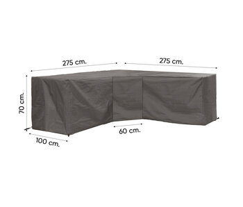 Outdoor Covers 275x275x100x70 - XL hoek -  L vormige loungesethoes