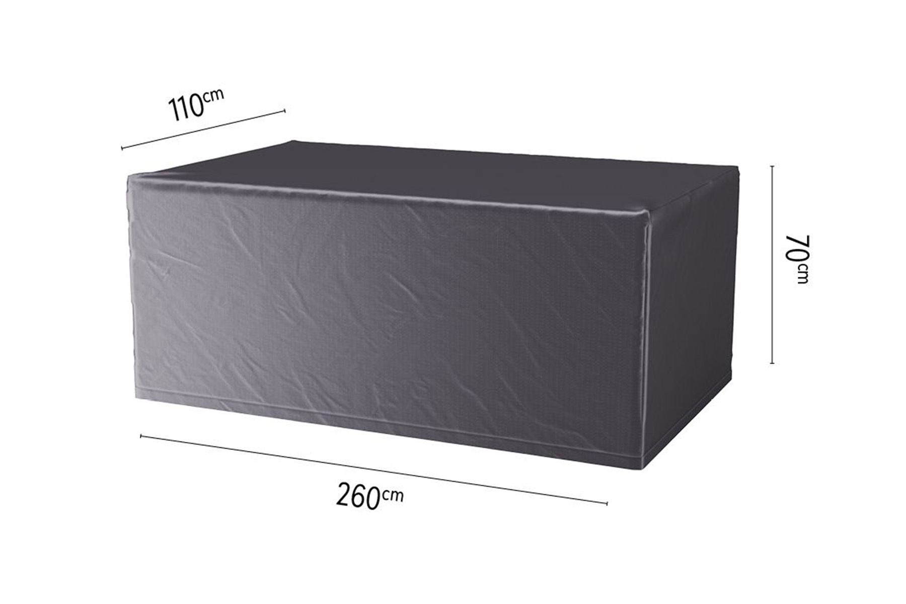 Aerocover tuintafelhoes 260x110x70 cm - Tuinsethoeskopen.nl