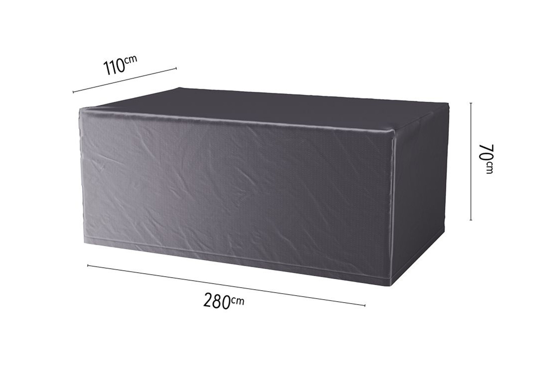 Aerocover tuintafelhoes 280x110x70 cm - Tuinsethoeskopen.nl