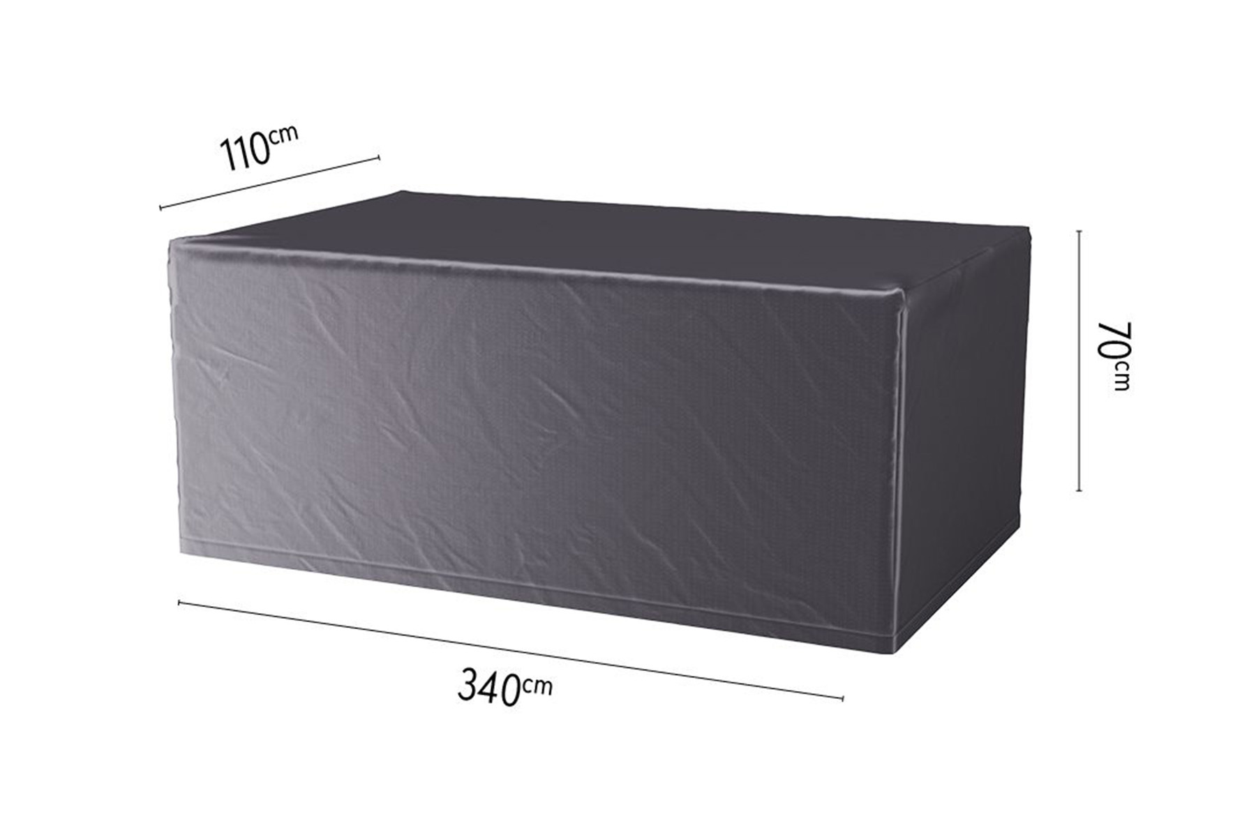 Aerocover tuintafelhoes 340x110x70 cm - Tuinsethoeskopen.nl