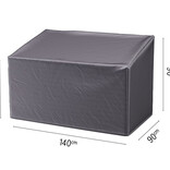 Platinum Aerocover Lounge bank hoes 140x90x65/90 cm.