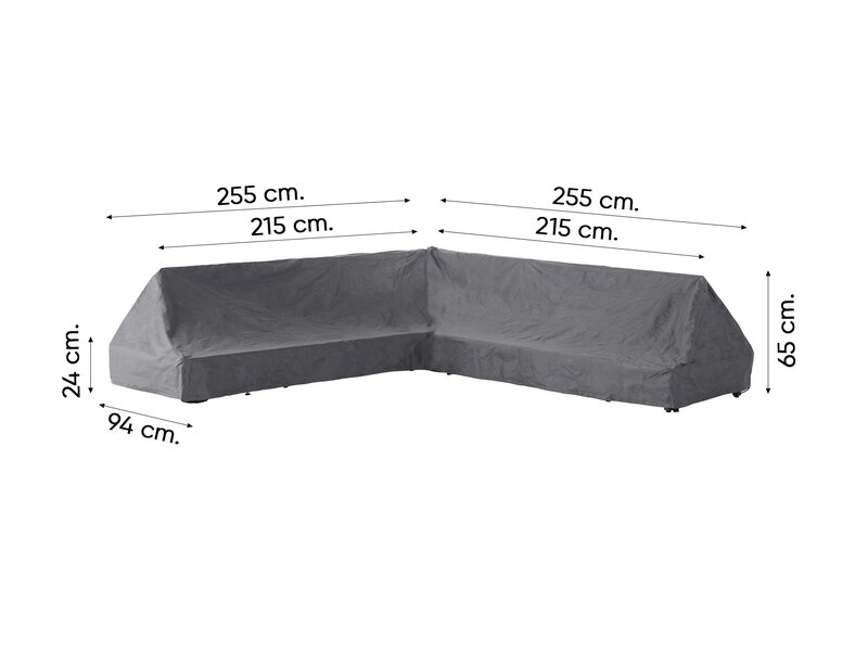 Outdoor Covers  L-vormige - platform loungesethoes 255x255x65 cm